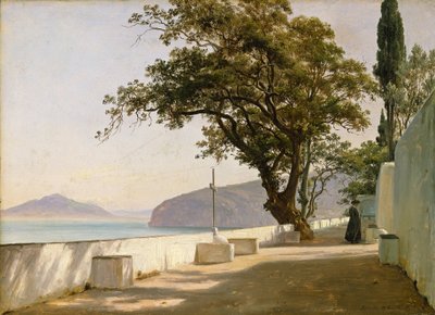 Terrasse avec chêne, Sorrente - Thomas Fearnley